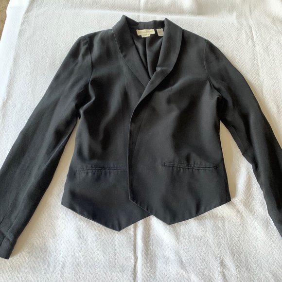 Cynthia Rowley Silk Jacket, XS, Black - Picture 6 of 13